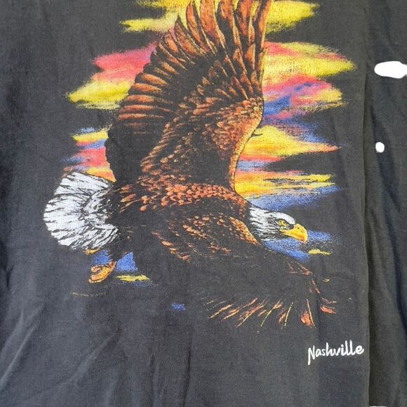 🦅Delta Cotton Nashville  Eagle T Shirt Size Made USA large - Picture 1 of 10